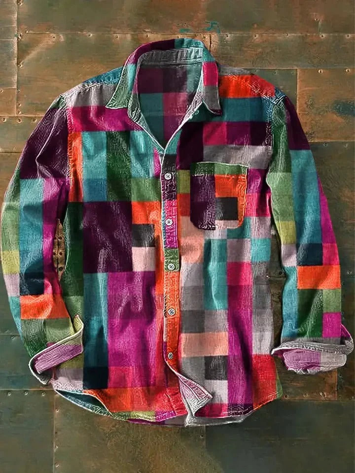Camisa Unisex Cuadros Multicolor Confort Y Estilo Alejandro