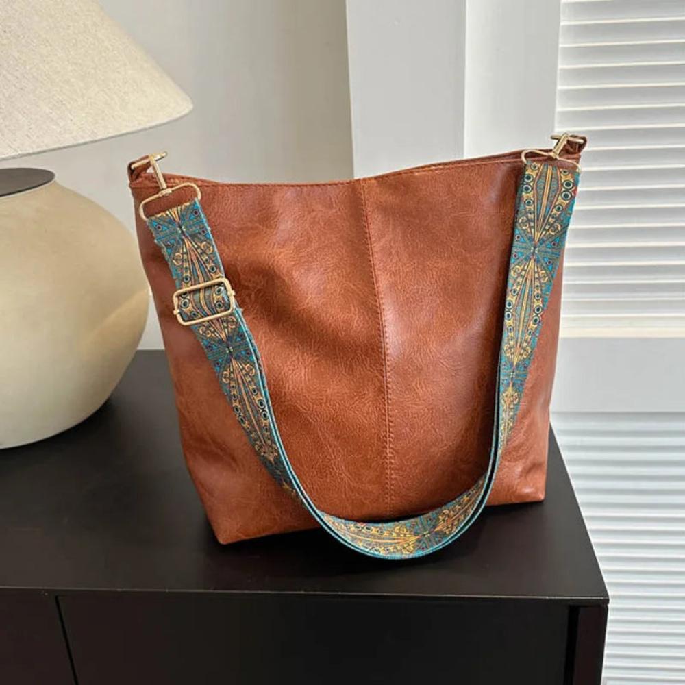 Bolsa de Hombro Vintage Resistente para Diario Urbano Ana