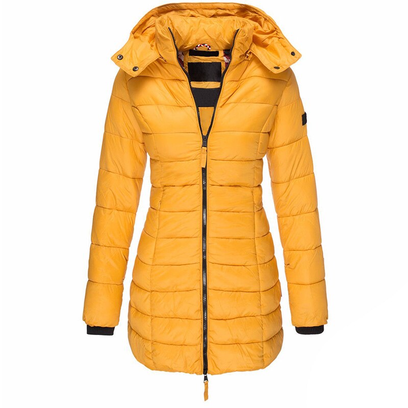 Chaqueta de Poliéster Elegante Con Capucha Y Cremallera Ana