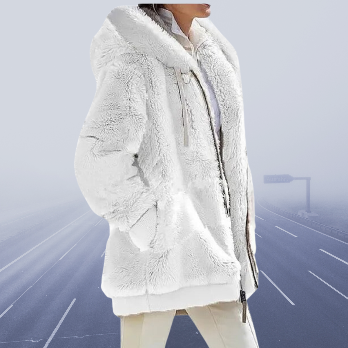 Chaqueta Casual Invierno Con Capucha Comodidad Calidez Ana