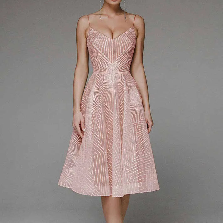 Vestido Espalda Descubierta Elegante de Fiesta Gala Ana