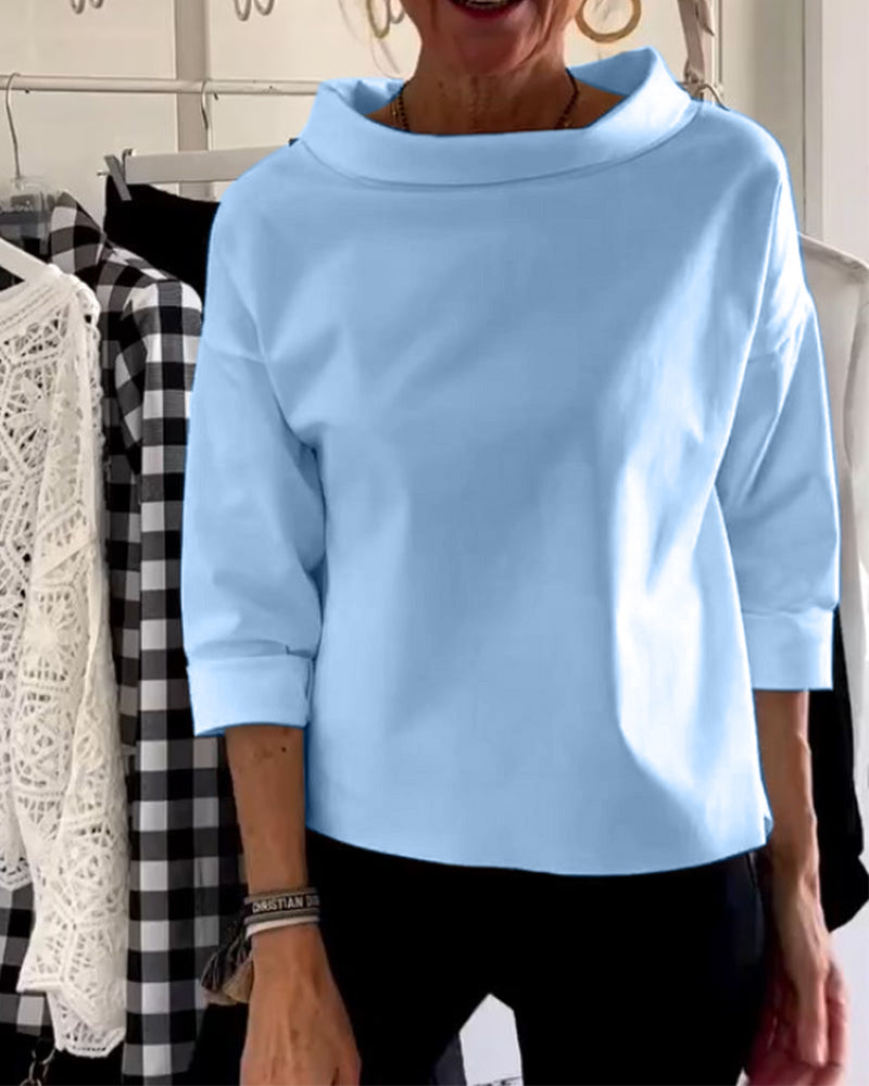 Top de Algodón Cómodo Casual con Caída Suave Miriam