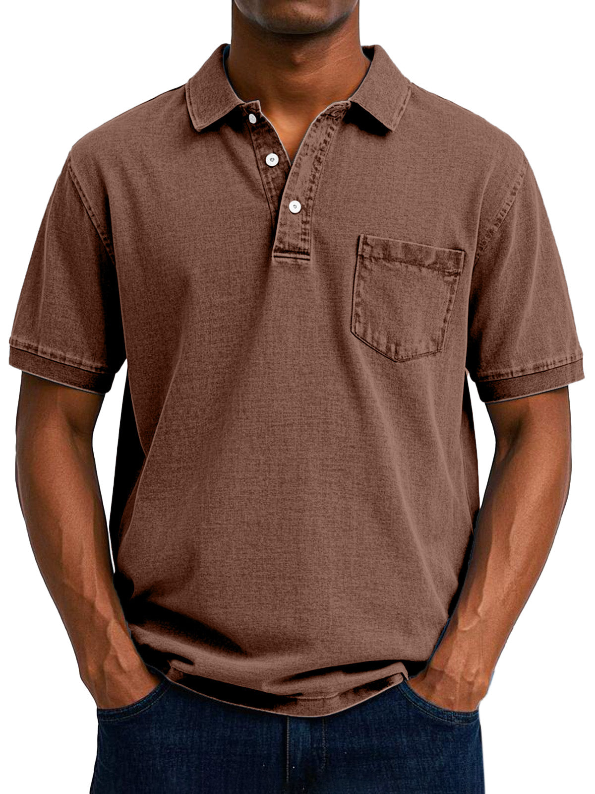 Polo Vintage Casual Para Hombres Estilo Retro Premium Luis
