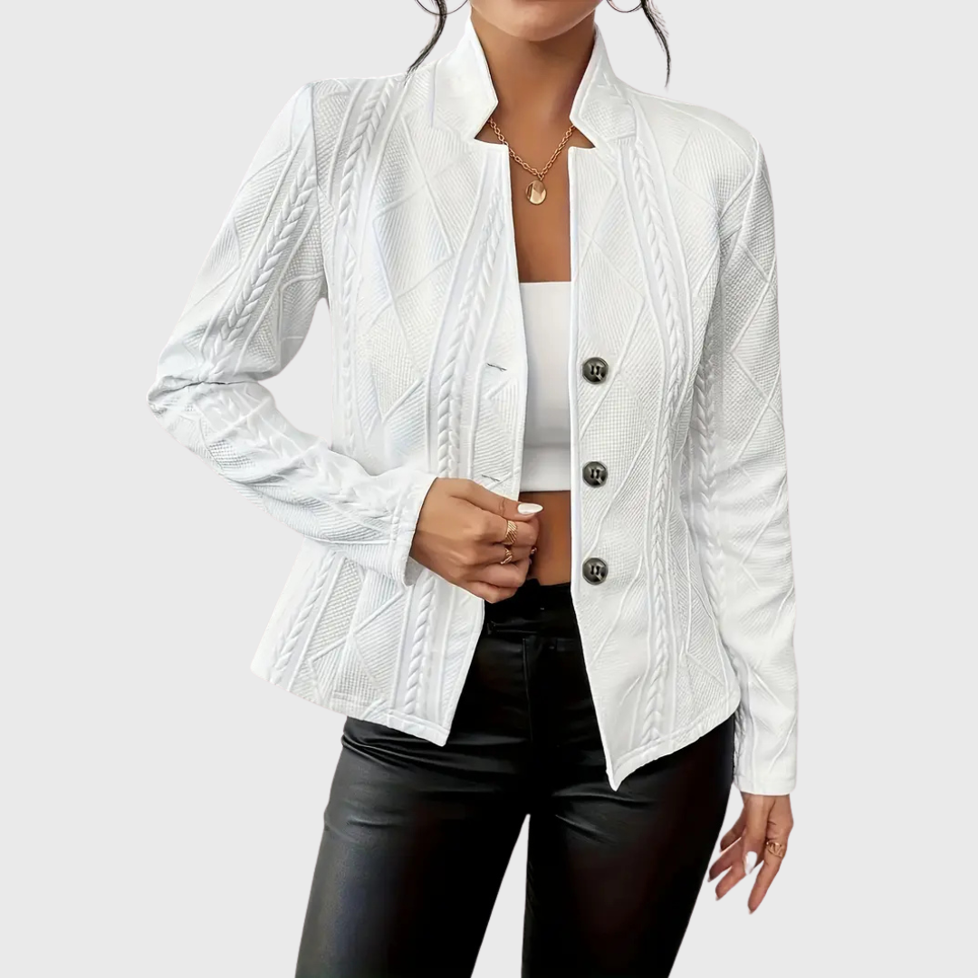 Blazer Mujer Elegante Con Toque Distintivo Corte Luis