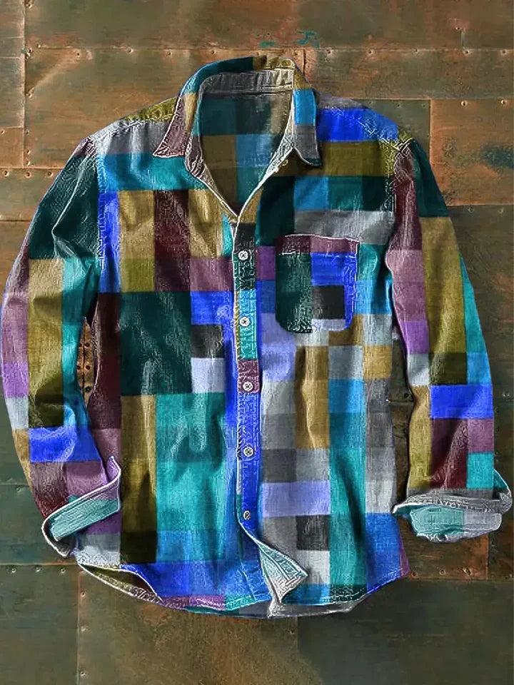 Camisa Unisex Cuadros Multicolor Confort Y Estilo Alejandro