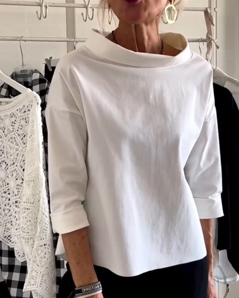 Top de Algodón Cómodo Casual con Caída Suave Miriam