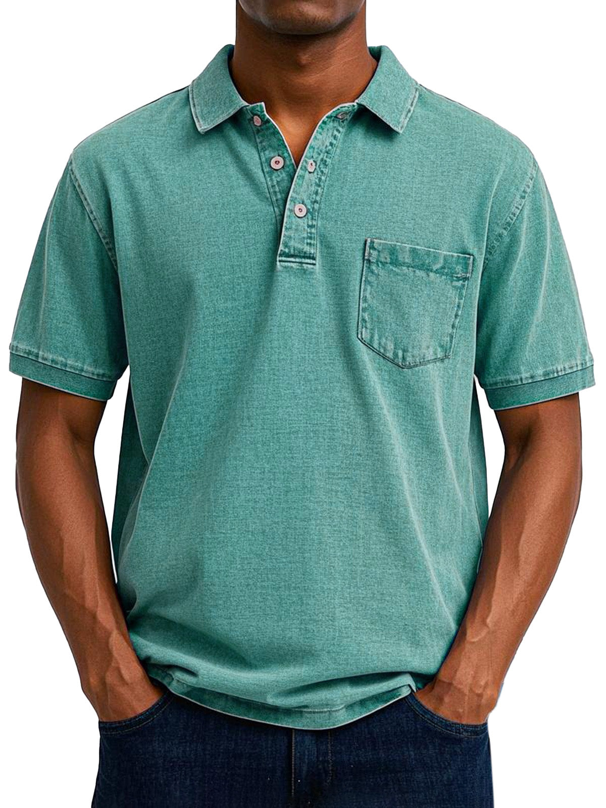 Polo Vintage Casual Para Hombres Estilo Retro Premium Luis