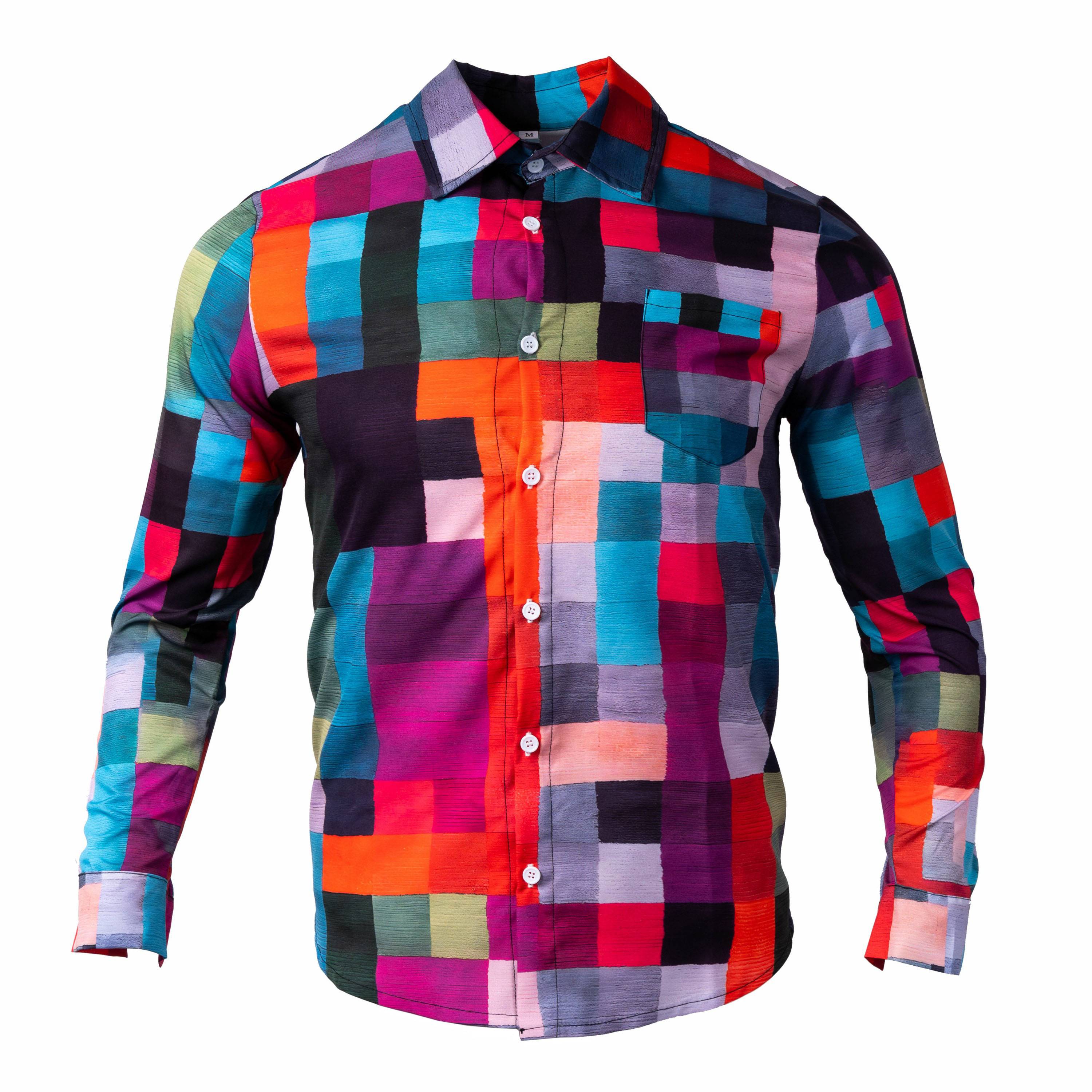 Camisa Unisex Cuadros Multicolor Confort Y Estilo Alejandro