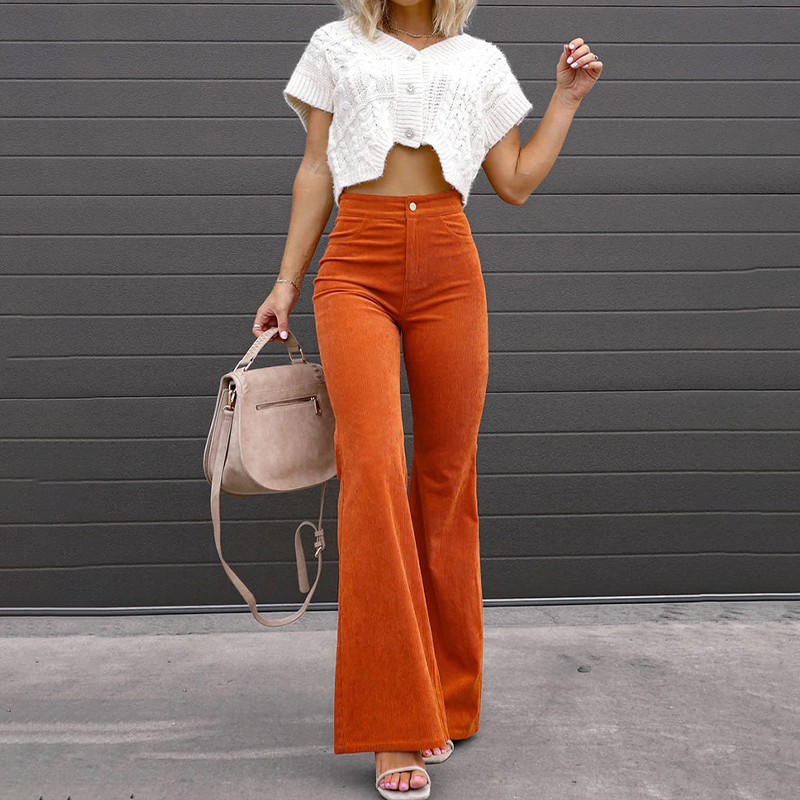Pantalones Campana Con Curvas Moda Retro Moderno Alejandro