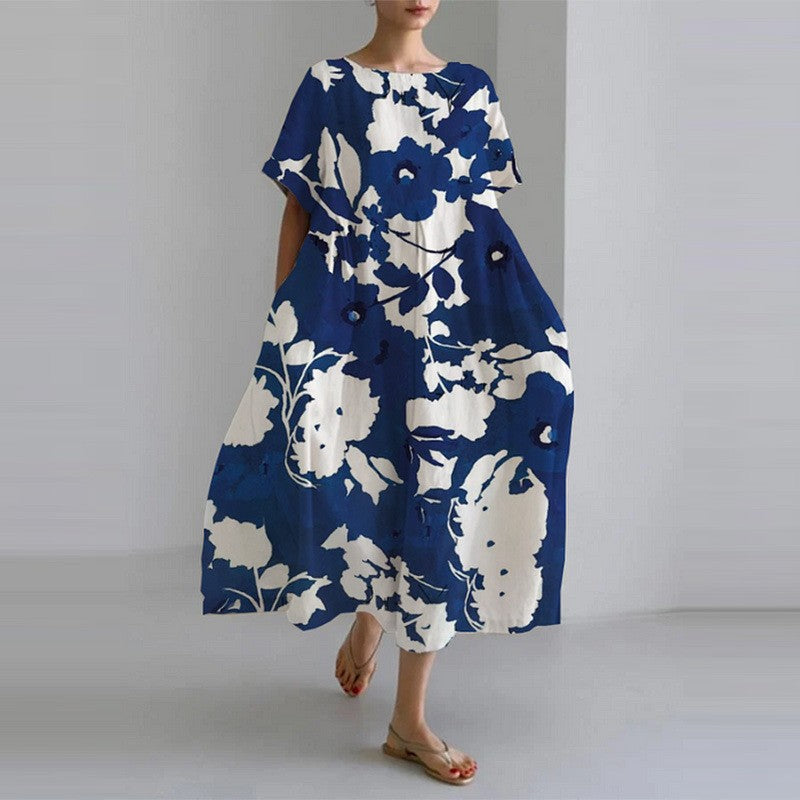 Vestido Casual Elegante Con Mangas Sueltas Cómodo Miguel