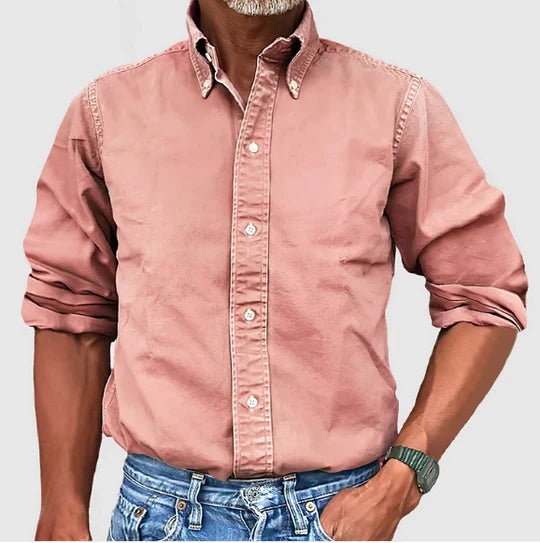 Camisa Clásica Manga Larga Versátil Formal Para Ana