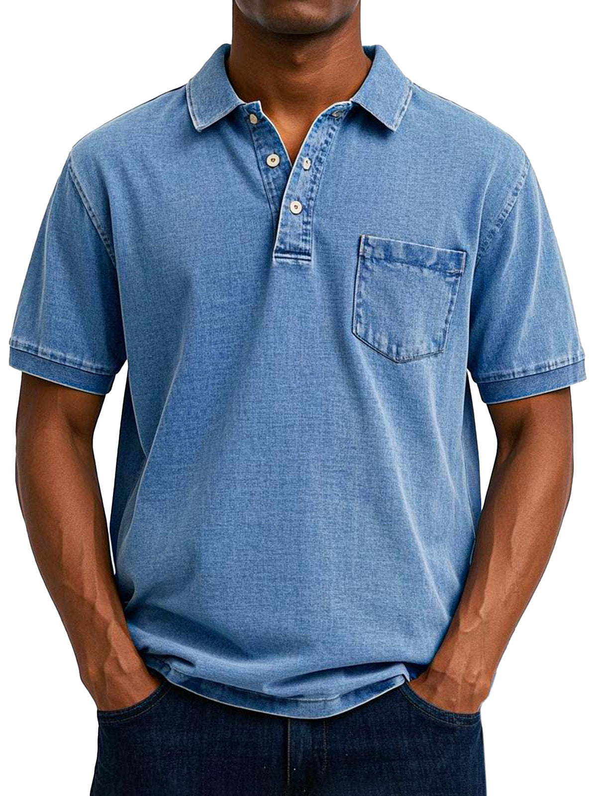 Polo Vintage Casual Para Hombres Estilo Retro Premium Luis