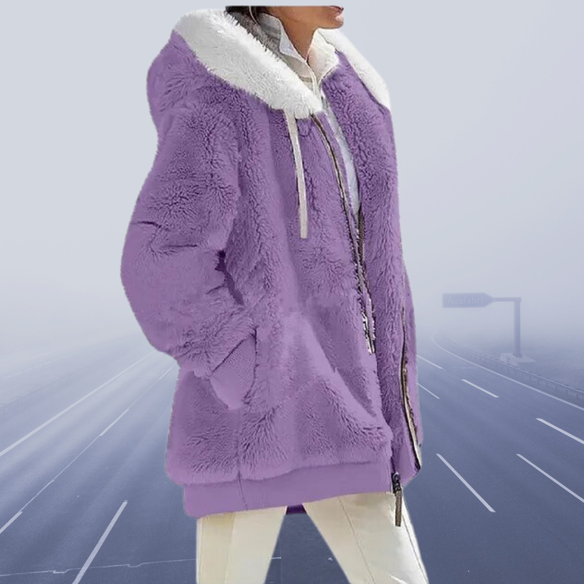 Chaqueta Casual Invierno Con Capucha Comodidad Calidez Ana