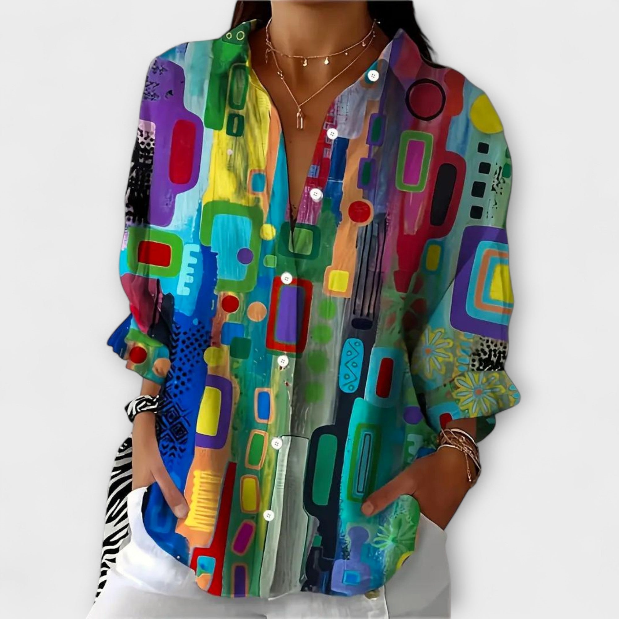 Blusa Line Elegante Con Tejido Transpirable Muy Isabel