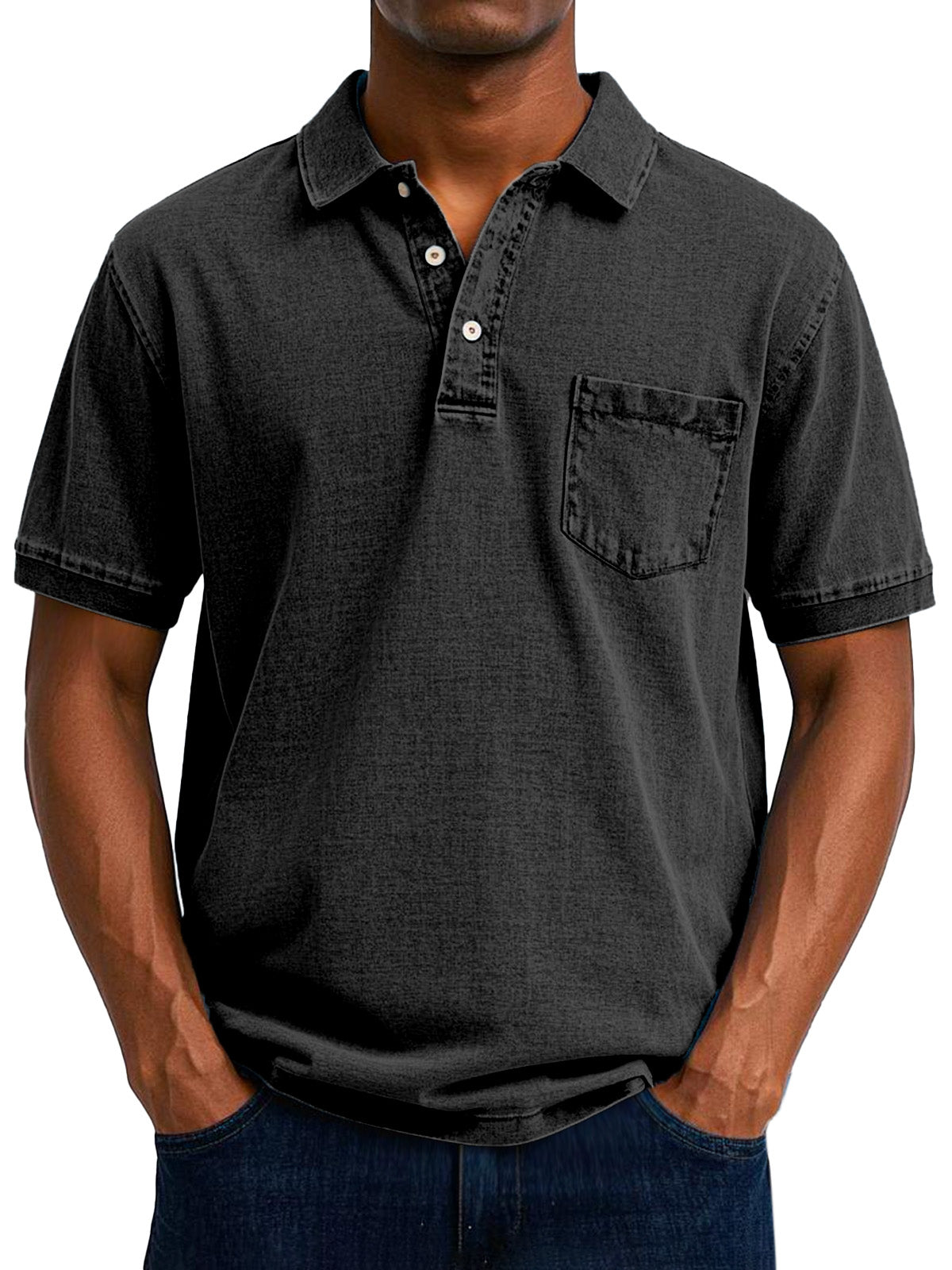 Polo Vintage Casual Para Hombres Estilo Retro Premium Luis