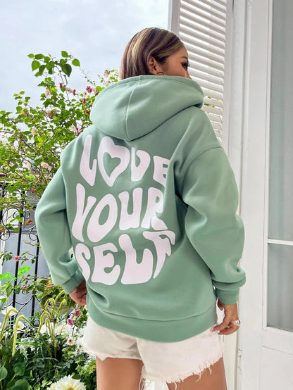 Love Yourself Hoodie Inspirational Message