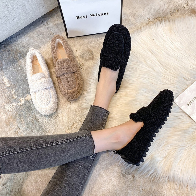 Zapatillas De Peluche Confort Antideslizantes Hogar Ana