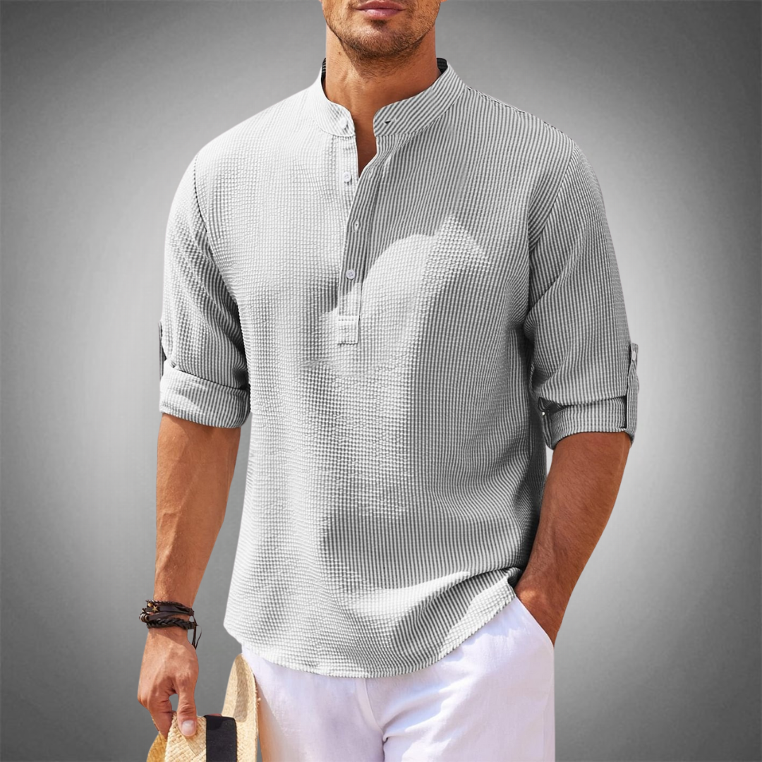 Camisa Hombre Elegante Con Tejido Transpirable Carlos