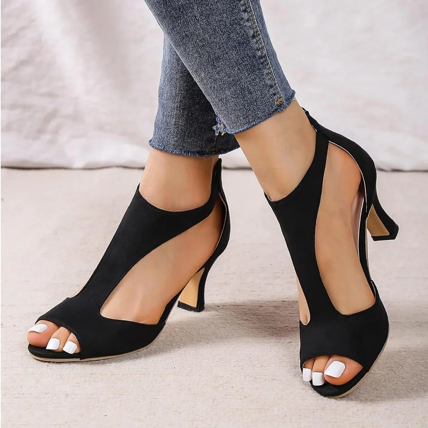 Zapatos Tacón Cuero Con Amortiguación Confort Carlos