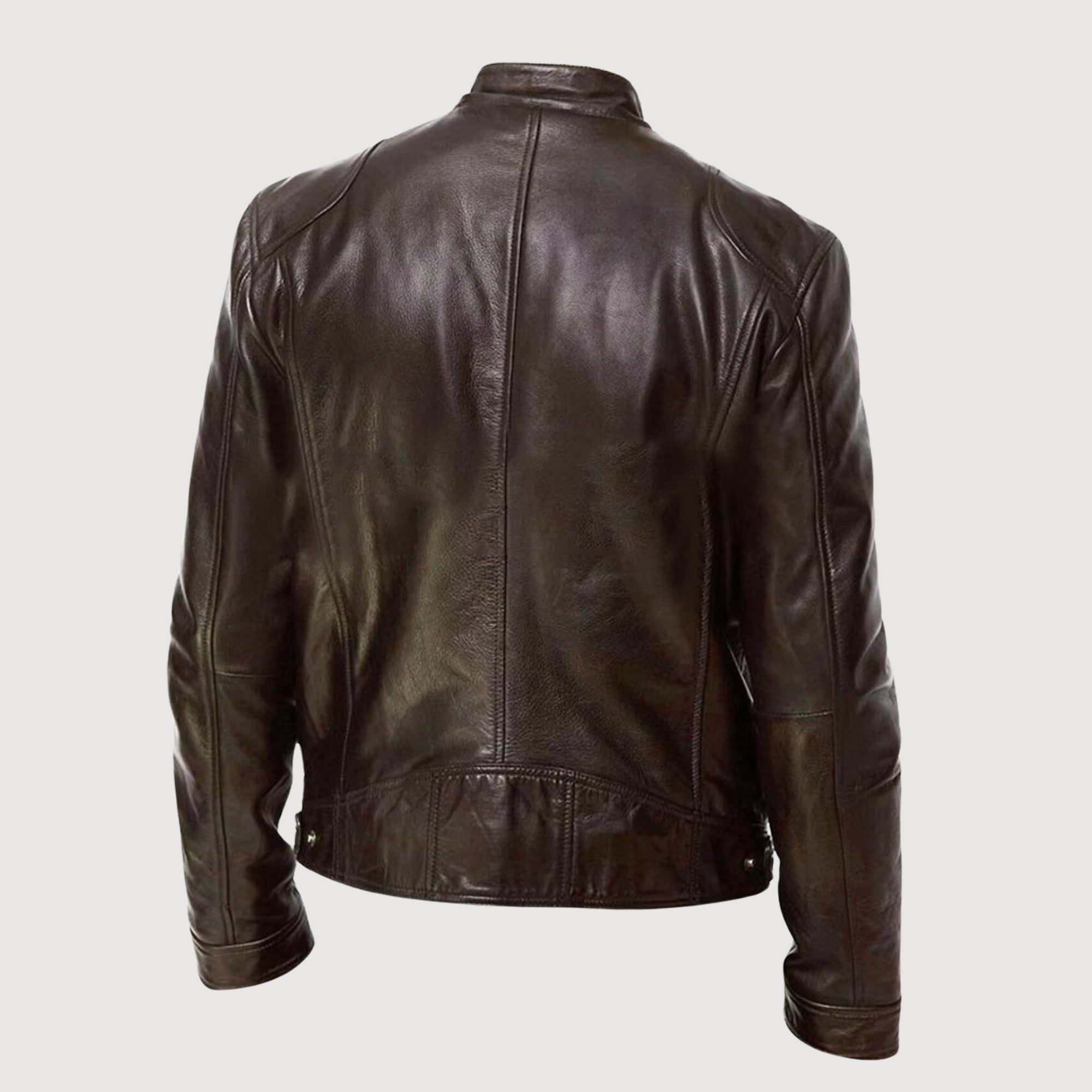 Chaqueta De Cuero Premium Con Estilo Moderno Carlos