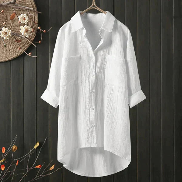 Blusa Manga Larga Angelina Elegante Y Transpirable María