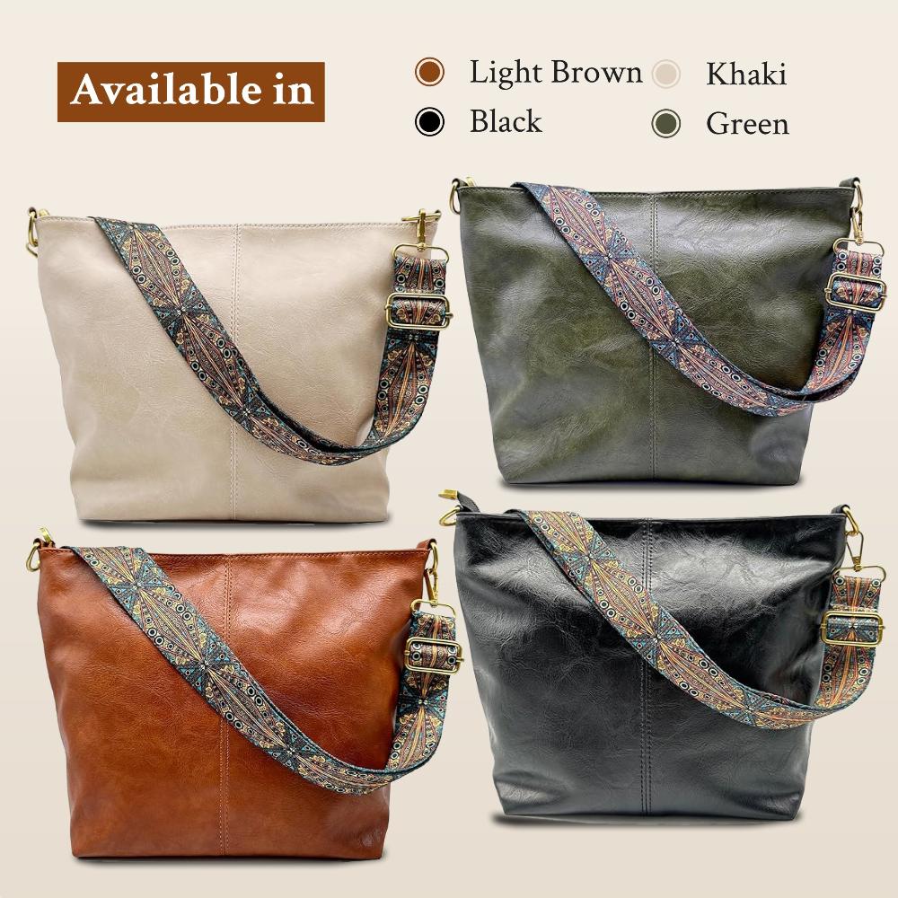 Bolsa de Hombro Vintage Resistente para Diario Urbano Ana