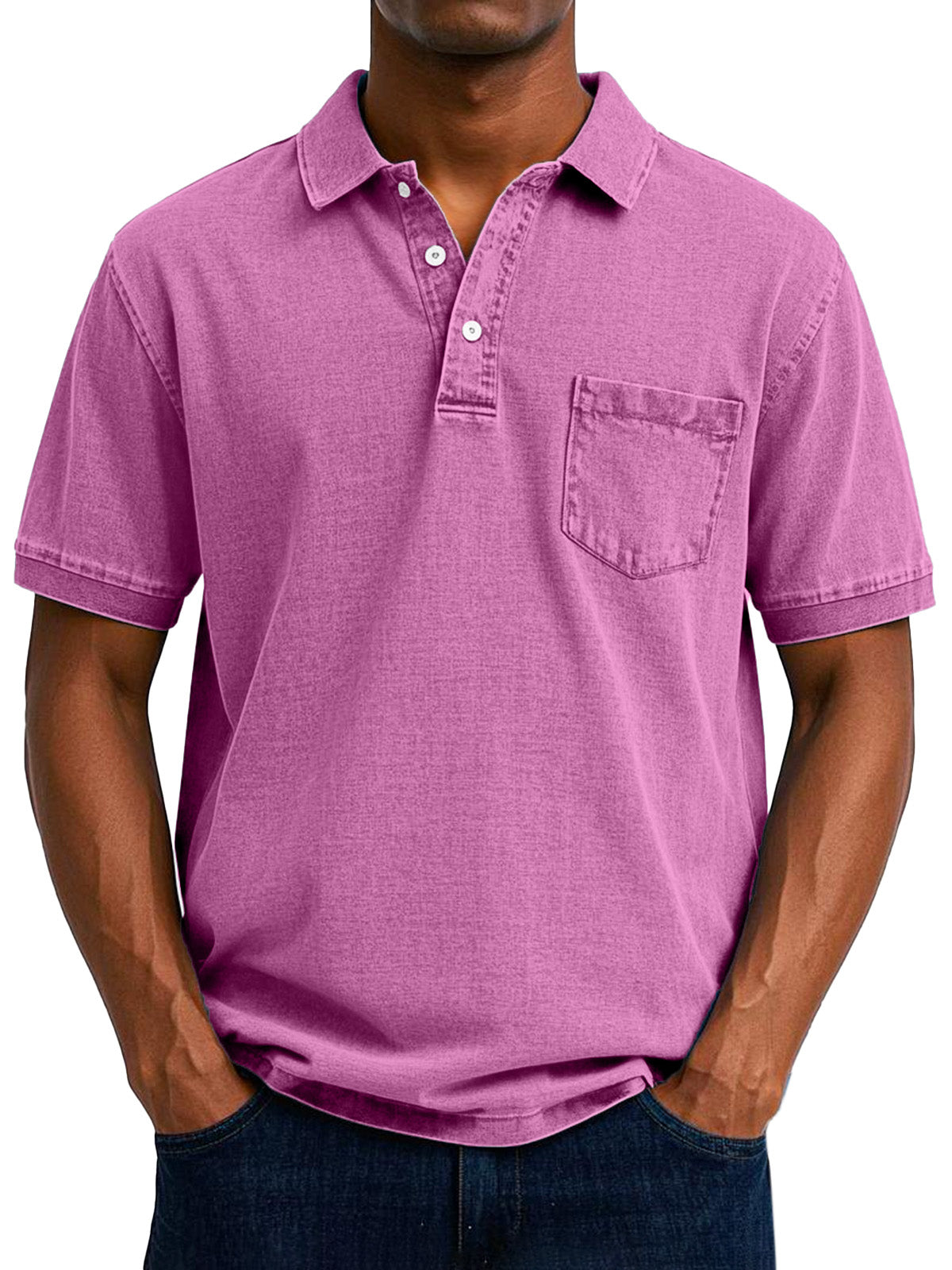 Polo Vintage Casual Para Hombres Estilo Retro Premium Luis