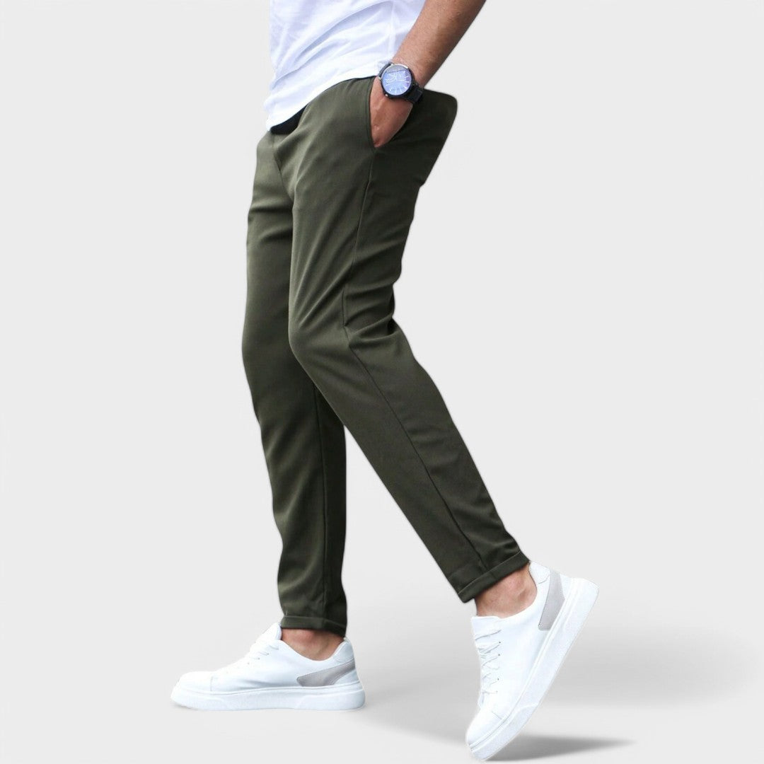 Pantalón Elástico Miravo Hombres Comodidad Todo Día Carlos