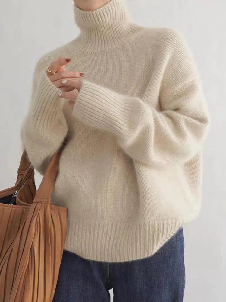 Organic Ultra Soft Turtleneck Sweater