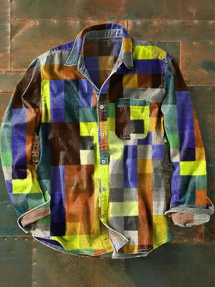 Camisa Unisex Cuadros Multicolor Confort Y Estilo Alejandro
