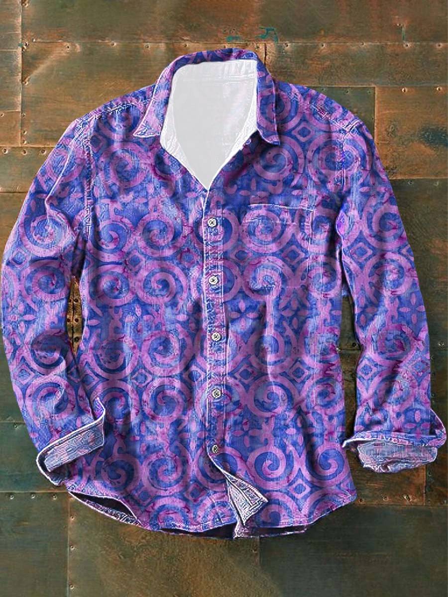Camisa Unisex Multicolor Con Estampado Moderno Carlos