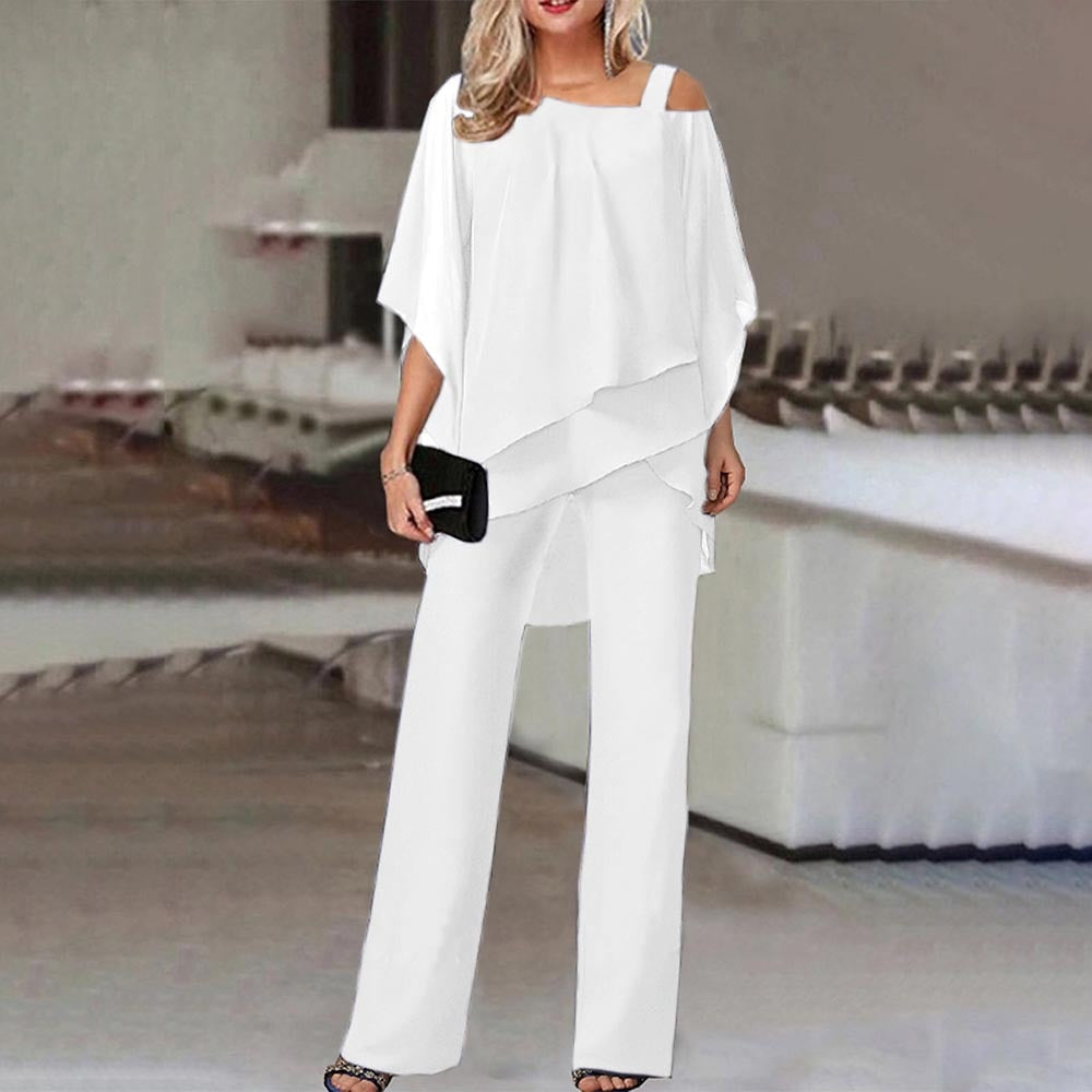 Conjunto Dos Piezas Con Hombro Descubierto Elegante Ana