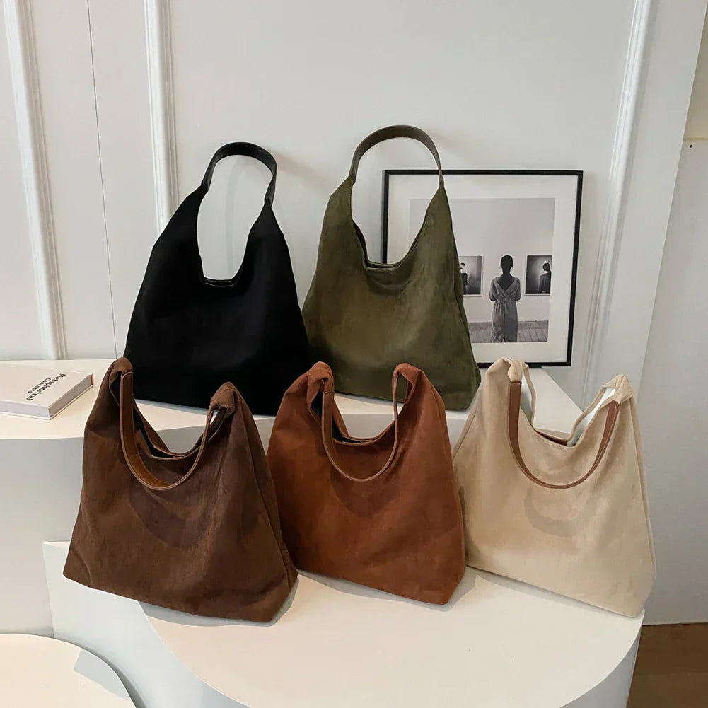 Bolso Tote de Ante Amplio Espacio y Estilo Moderno Carlos