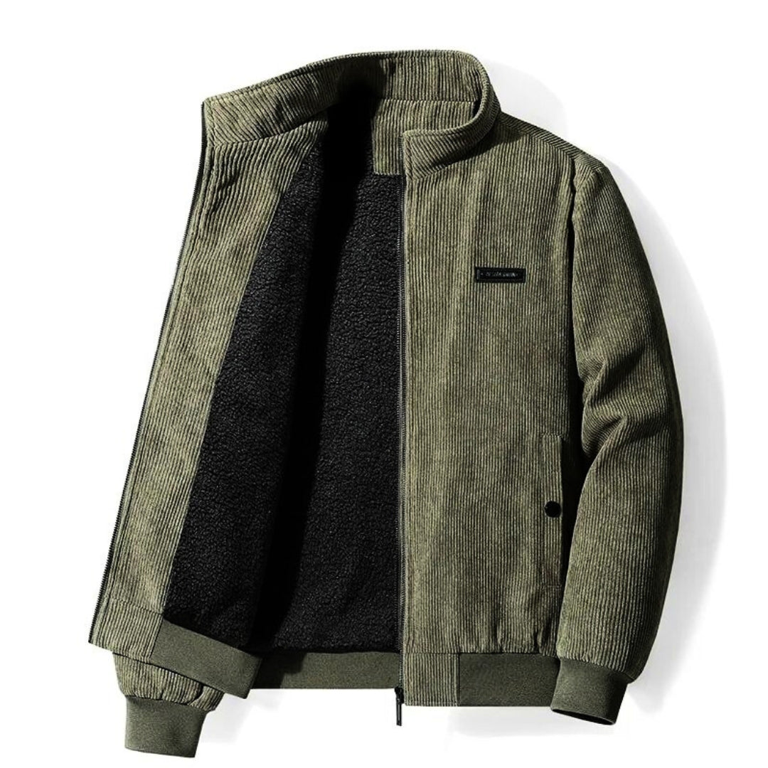 Chaqueta Vintage De Pana Con Forro De Felpa Suave Ana