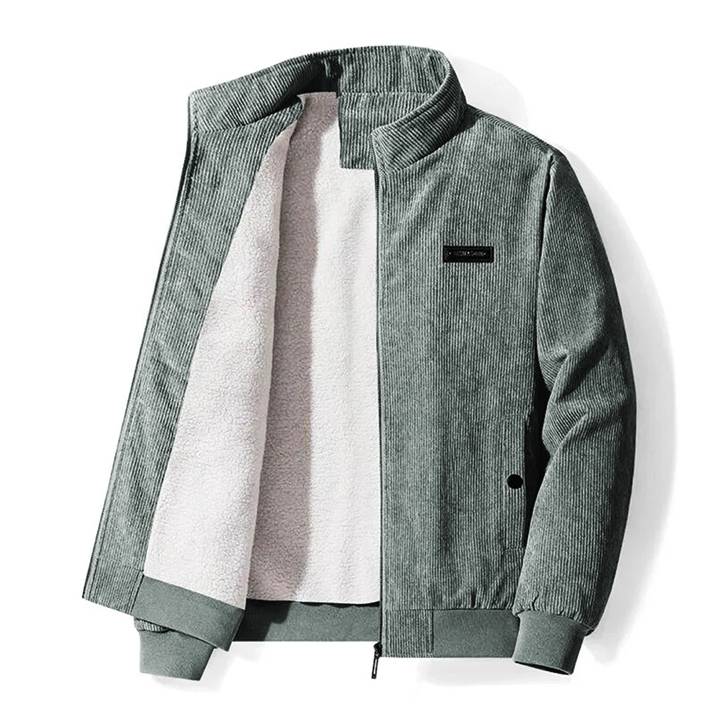 Chaqueta Vintage De Pana Con Forro De Felpa Suave Ana