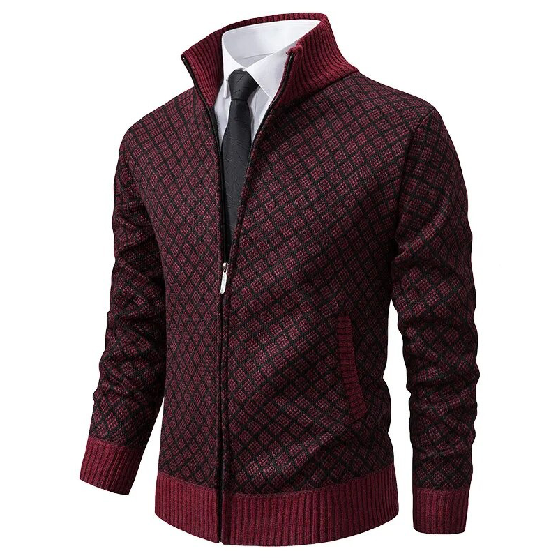 Pullover Jacquard de Punto Suave Lujo Remy Doir Carlos