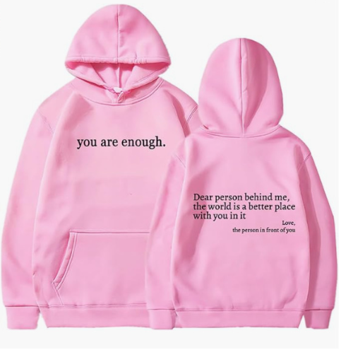 Sudadera Dear Person Behind Me Con Texto Blanco María