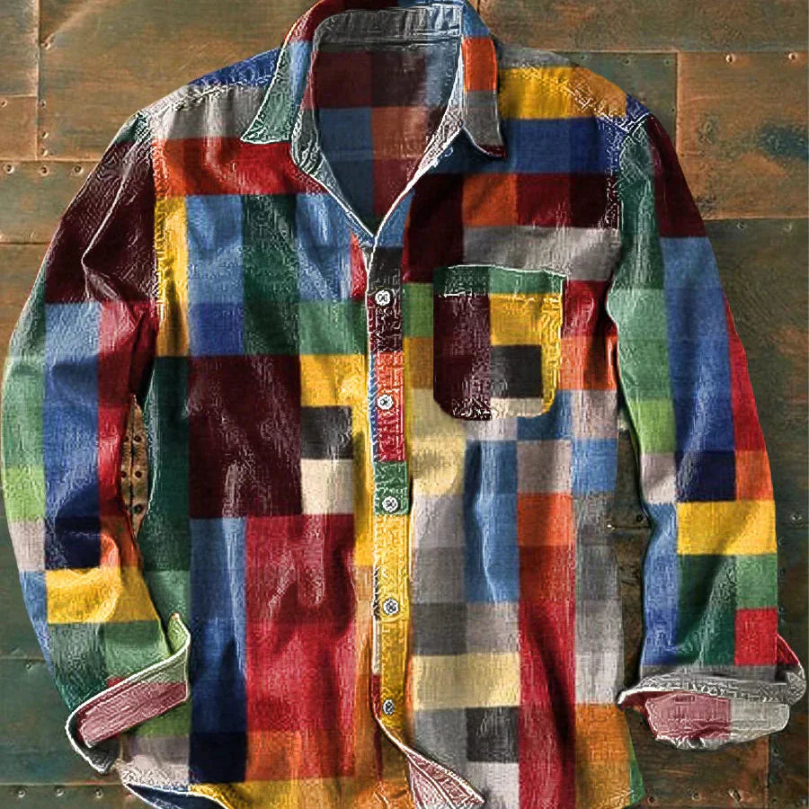 Camisa Unisex Cuadros Multicolor Confort Y Estilo Alejandro