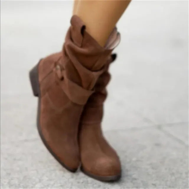 Botines de Gamuza Impermeables con Suela Antideslizante Ana