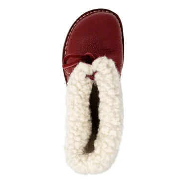 Insulated Leather Boots With Double Stitching