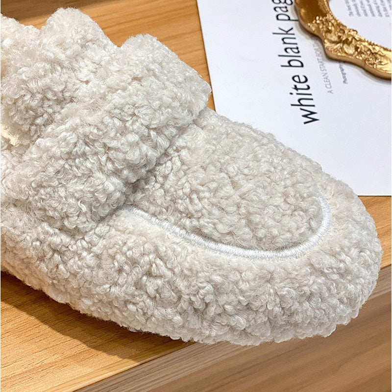 Zapatillas De Peluche Confort Antideslizantes Hogar Ana