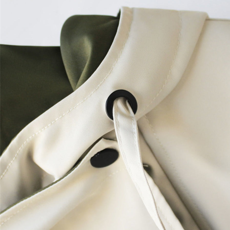 Capa Ligera Impermeable Oversize Capucha Elegante Sofía
