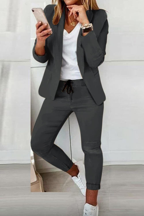 Conjunto Elegante Mujer Dos Piezas Chaqueta Pantalón Lucía