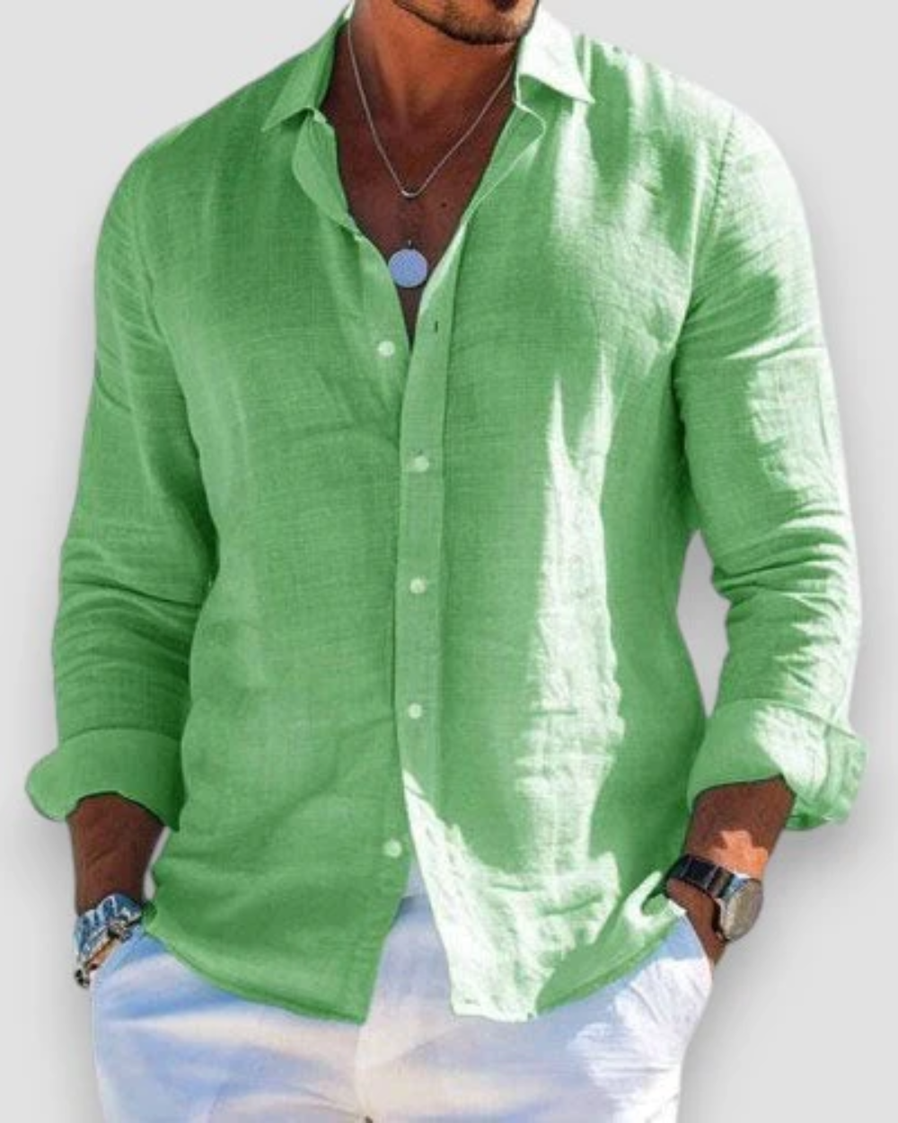 Camisa Hombre Premium Transpirable Con Estilo Urbano Juan