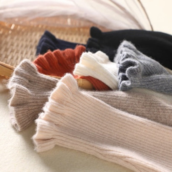 Organic Silk Turtleneck Sweater Warm Cozy