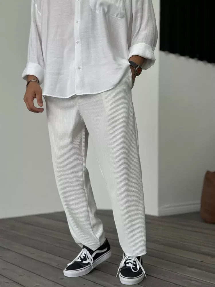 Pantalón Lujo Hombre Comodidad Superior Tejido Suave Carlos