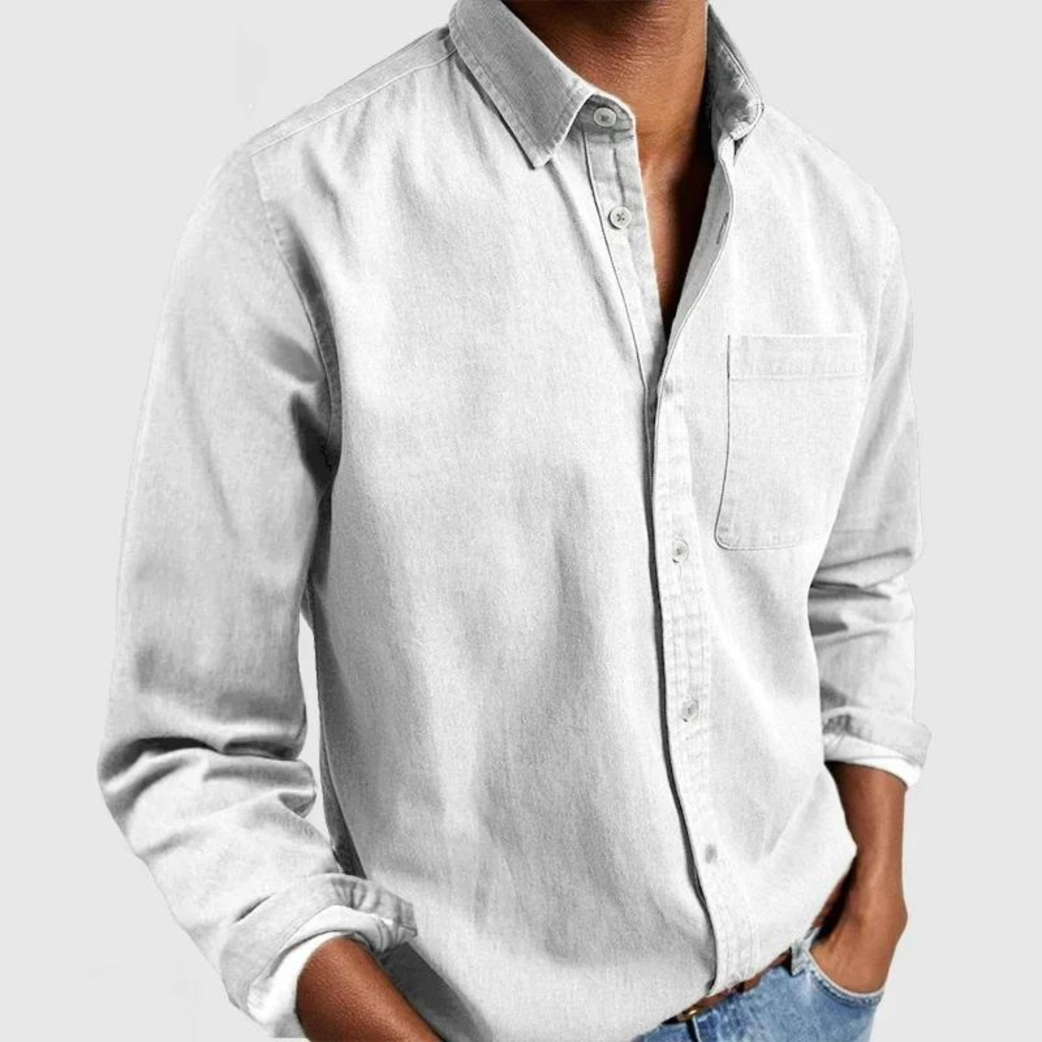 Camisa Hombre Elegante Y Versátil Para Negocios Carlos
