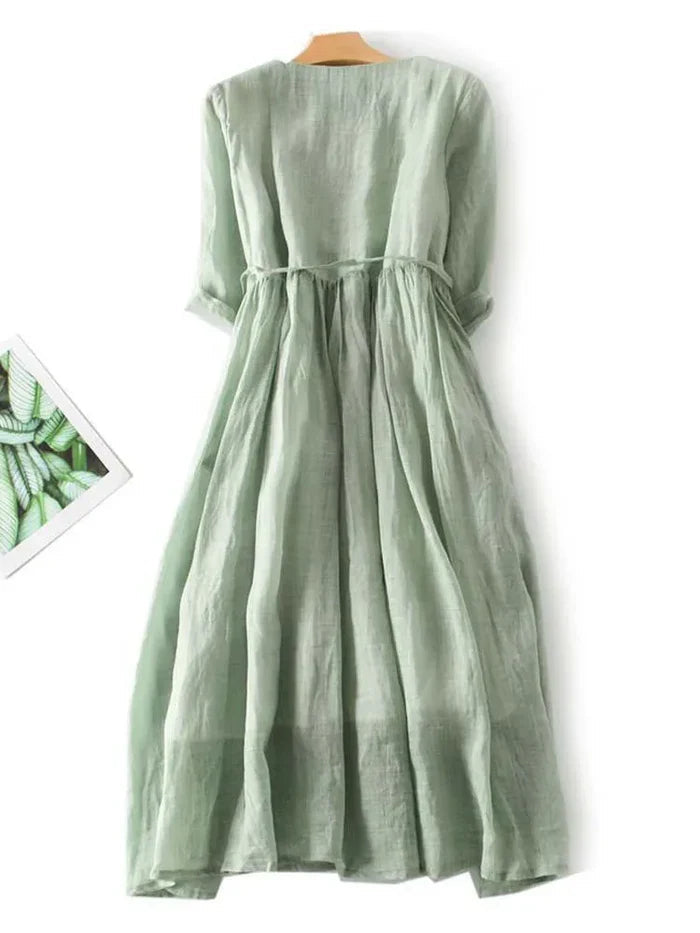 Vestido Elegante Confortable Ideal Para Eventos Ana