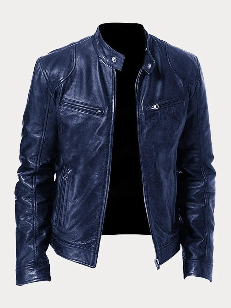Chaqueta De Cuero Premium Con Estilo Moderno Carlos