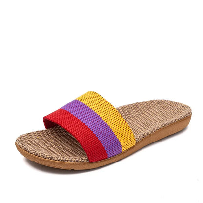 Summer Linen Slippers For Women EVA